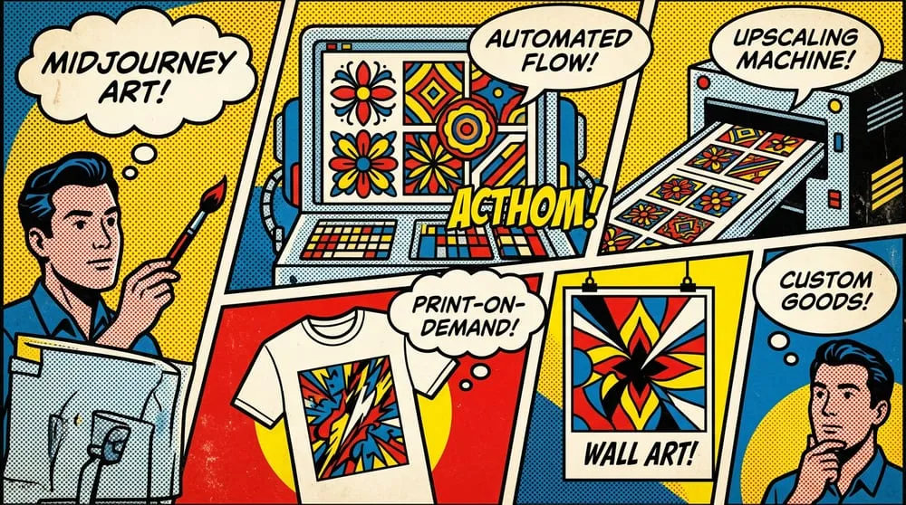 Midjourney to Print on Demand: Automating Your AI Design Workflow
