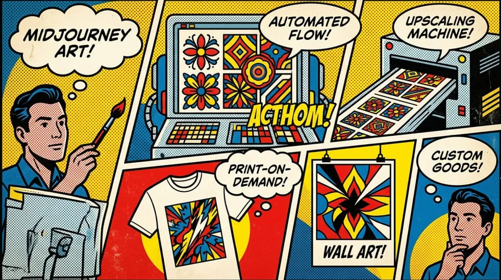 Midjourney to Print on Demand: Automating Your AI Design Workflow
