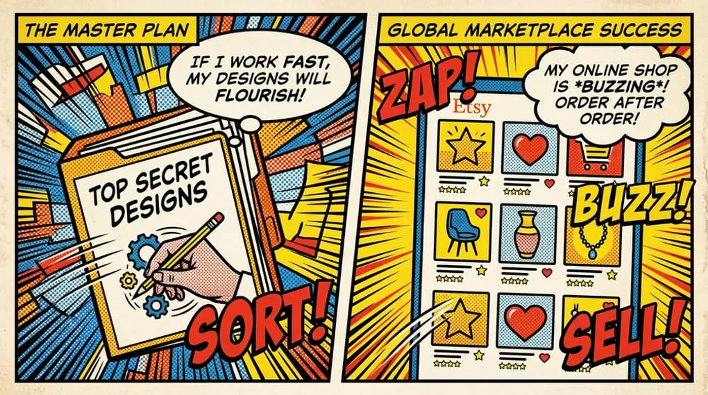 How to Upload 100 Print on Demand Products to Etsy in Under an Hour